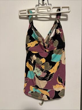 Salt + Cove Floral V-Neck Camisole Tank Top - Teal, Mustard, Plum, Black, Cream